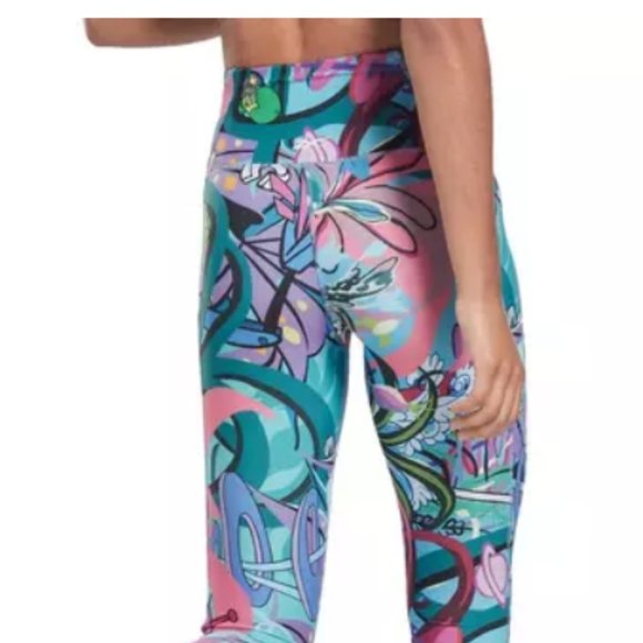 New Reebok Training Leggings "The Flintstones" Techstyle Workout HE3340 XS or L - Picture 2 of 4